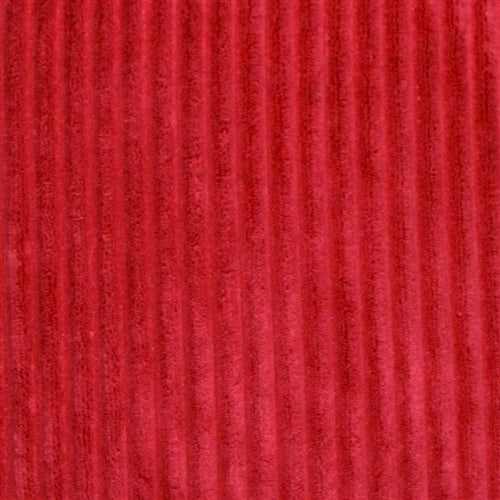 Pillow Decor - Wide Wale Corduroy 22x22 Red Throw Pillow Image 2