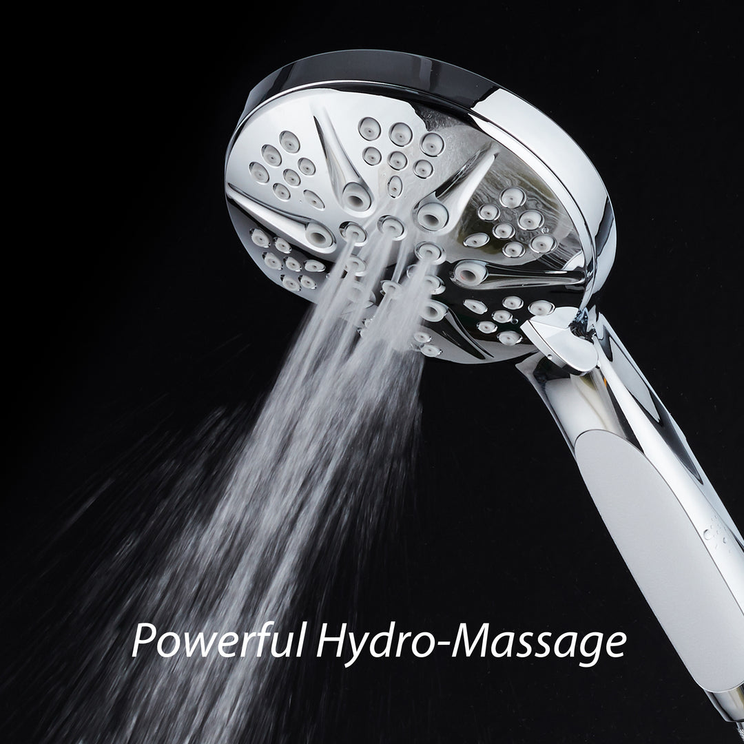 NOTILUS High Pressure Luxury Handheld Shower 4.3 Inch 6 Settings Stainless Steel Image 6