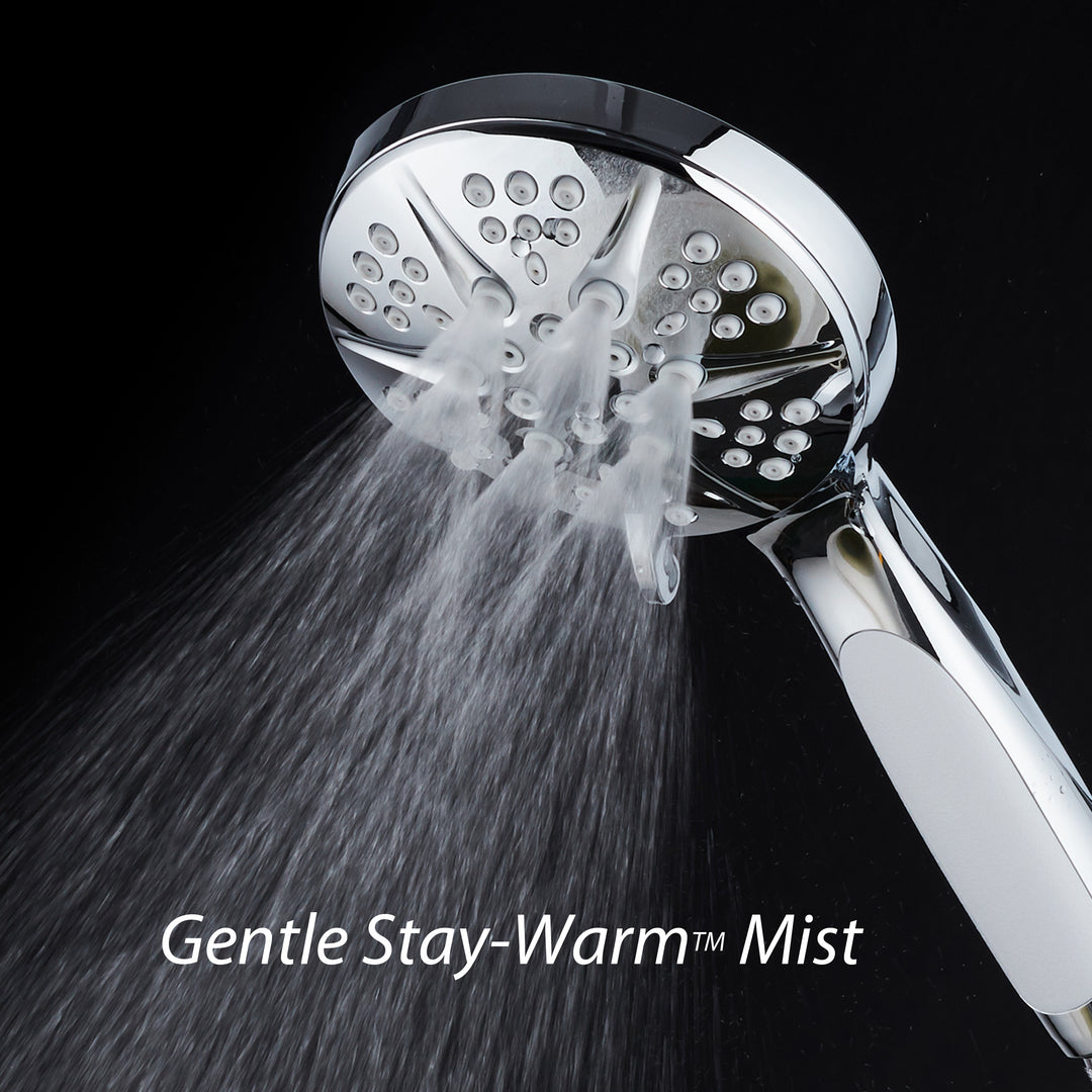 NOTILUS High Pressure Luxury Handheld Shower 4.3 Inch 6 Settings Stainless Steel Image 7