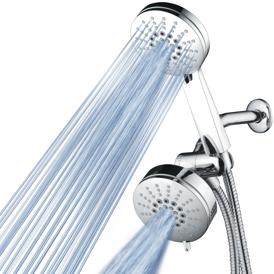 AirJet High Pressure 3 Way Shower Combo Chrome 34 Settings Handheld Showerhead Image 2