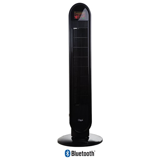 Ozeri 360 Oscillation Tower Fan Bluetooth Micro-Blade Quiet 8-Hour Timer Image 4