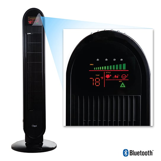 Ozeri 360 Oscillation Tower Fan Bluetooth Micro-Blade Quiet 8-Hour Timer Image 5