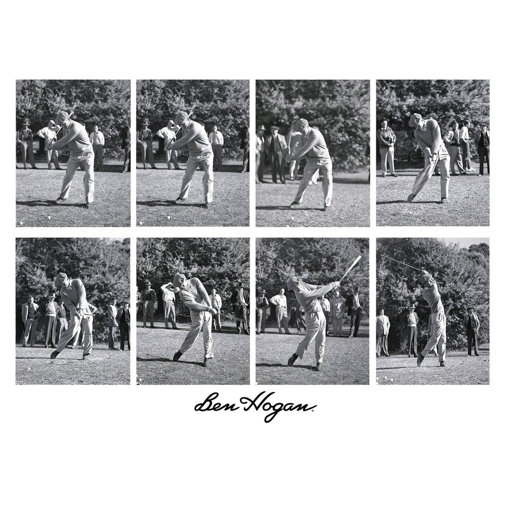 Ben Hogan Golf Poster Fine Art Print 18x24 Swing Sequence Masters Champion Gift Image 2