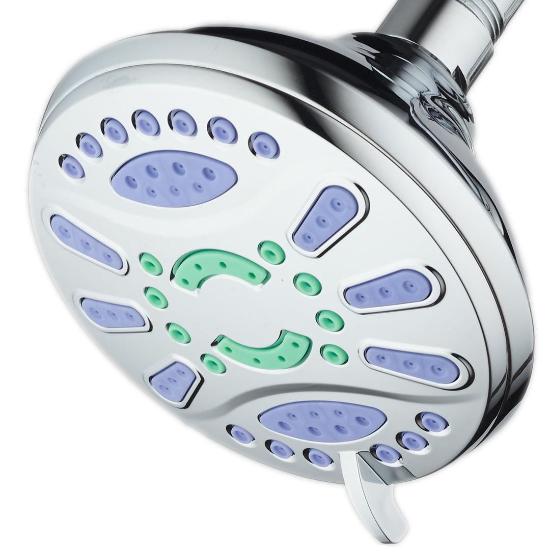 AquaStar Elite High-Pressure Spa Shower Head 6 Settings Chrome Size XL Model 5510 Image 9