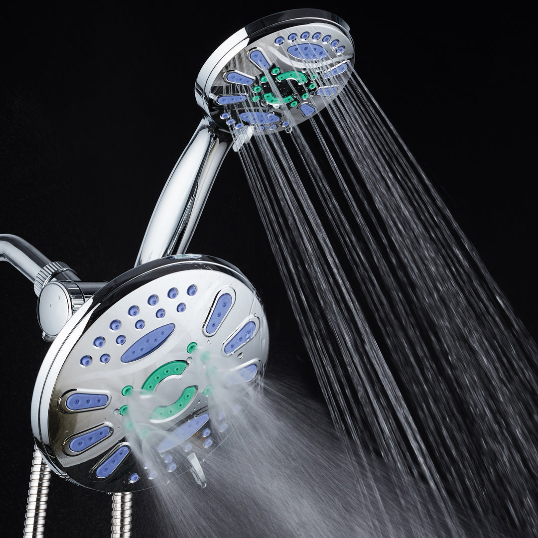 AquaStar Elite 3-in-1 High-Pressure 48-mode 7" Shower Head Combo with Microban Antimicrobial Anti-Clog Jets Image 6