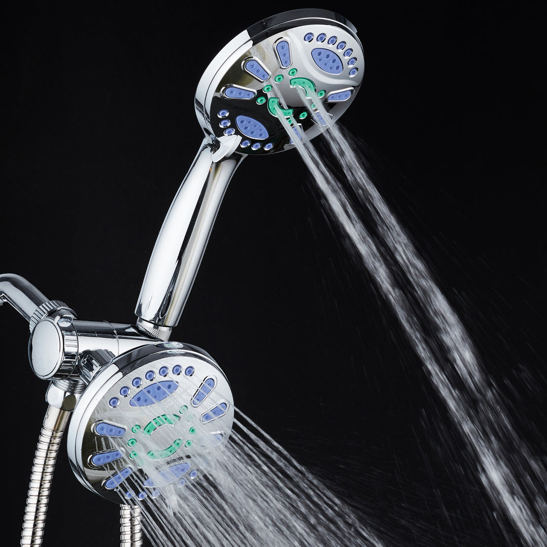 AquaStar Microban Antimicrobial 48-mode Chrome Finish Shower Head Combo Image 5