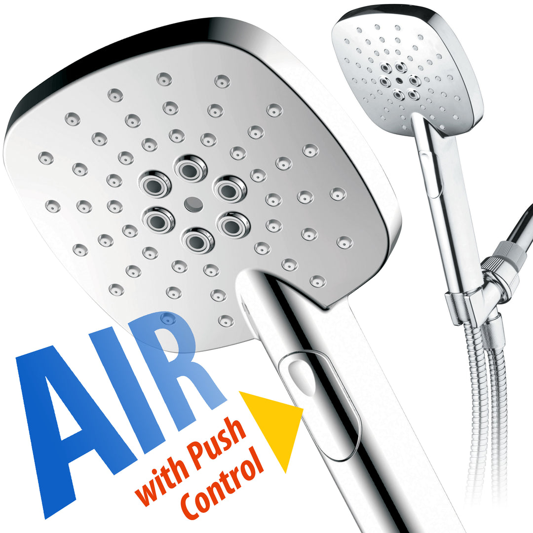 AirJet 5 Inch High Pressure Hand Shower Multi Function Chrome Finish Model 4412 Image 1