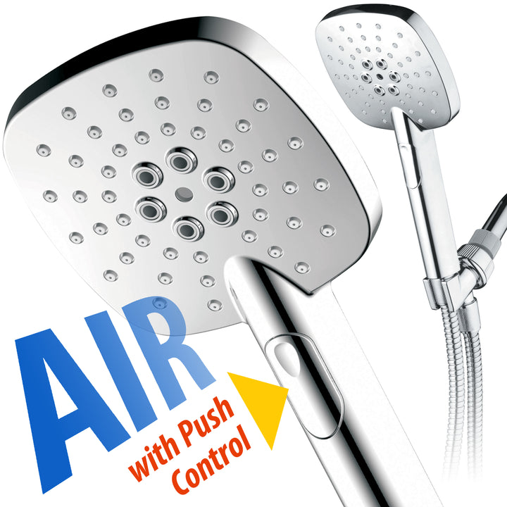 AirJet 5 Inch High Pressure Hand Shower Multi Function Chrome Finish Model 4412 Image 1