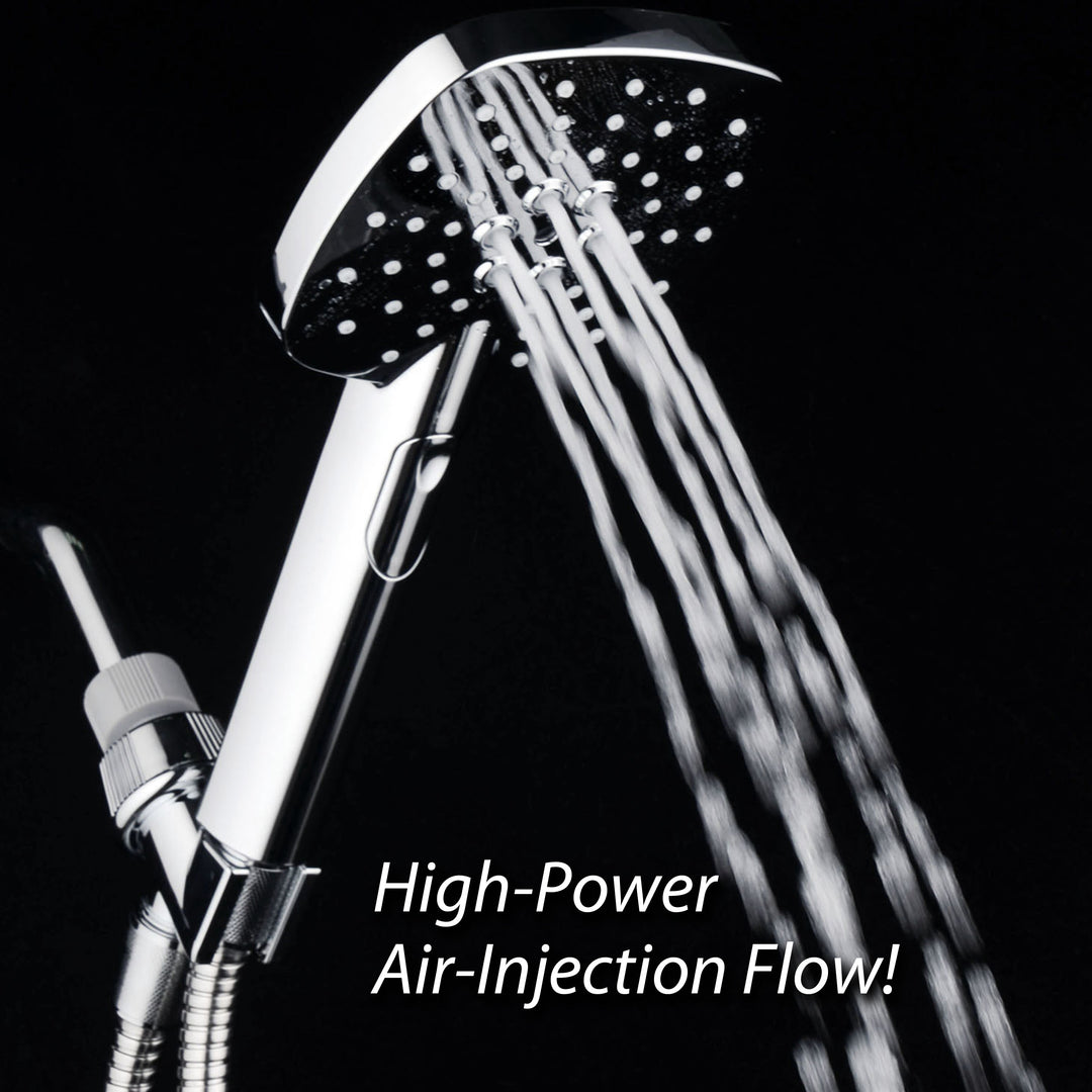 AirJet 5 Inch High Pressure Hand Shower Multi Function Chrome Finish Model 4412 Image 3