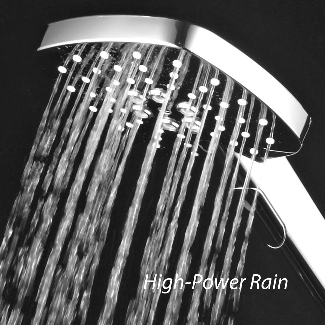 AirJet 5 Inch High Pressure Hand Shower Multi Function Chrome Finish Model 4412 Image 5