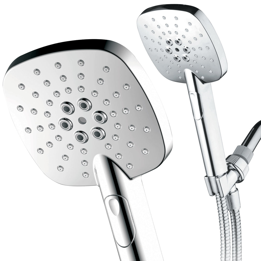 AirJet 5 Inch High Pressure Hand Shower Multi Function Chrome Finish Model 4412 Image 7