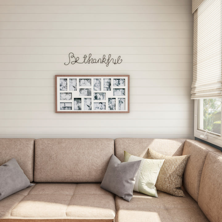 Metal Cutout- Be Thankful Cursive Cutout Sign-3D Word Art Home Accent Decor Image 8