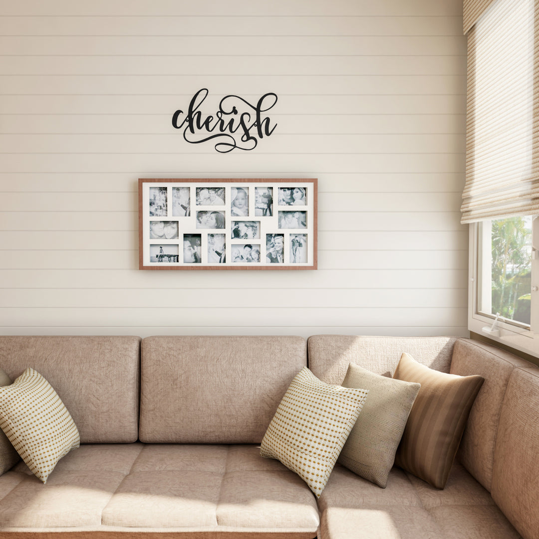 Metal Cutout- Cherish Decorative Wall Sign-3D Word Art Home Accent Decor Image 8