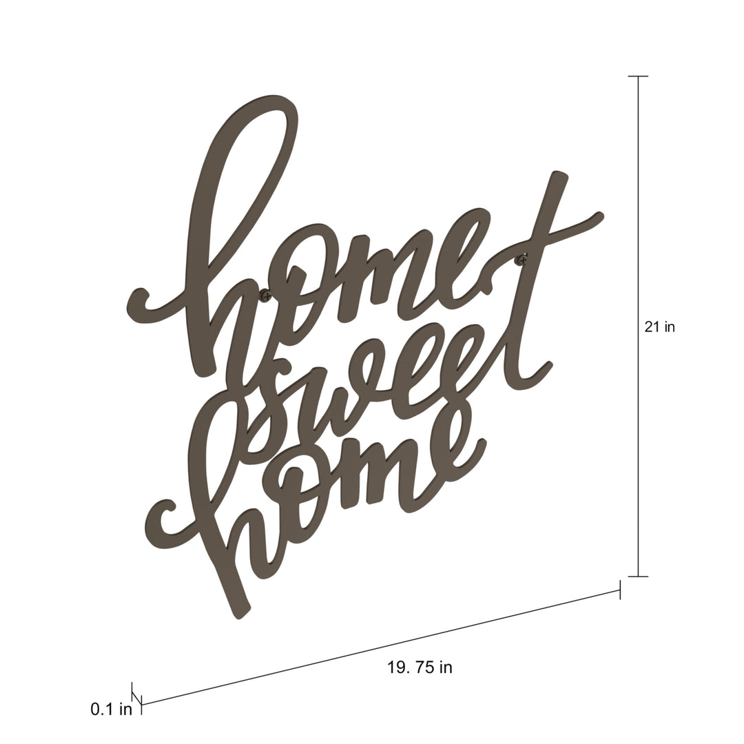 Metal Cutout- Home Sweet Home Decorative Wall Sign-3D Word Art Home Accent Decor Image 4