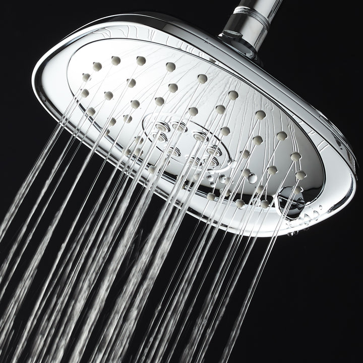 AquaDance 7.3 Inch High Pressure Rain Shower Head 3 Functions Chrome 3303 Image 4