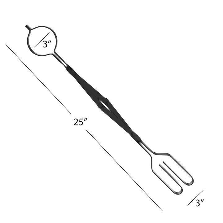 Fireplace and Fire Pit Log Grabber Tongs- Essential Tool for Indoor or Outdoor Firewood Made From Durable Steel for Image 3