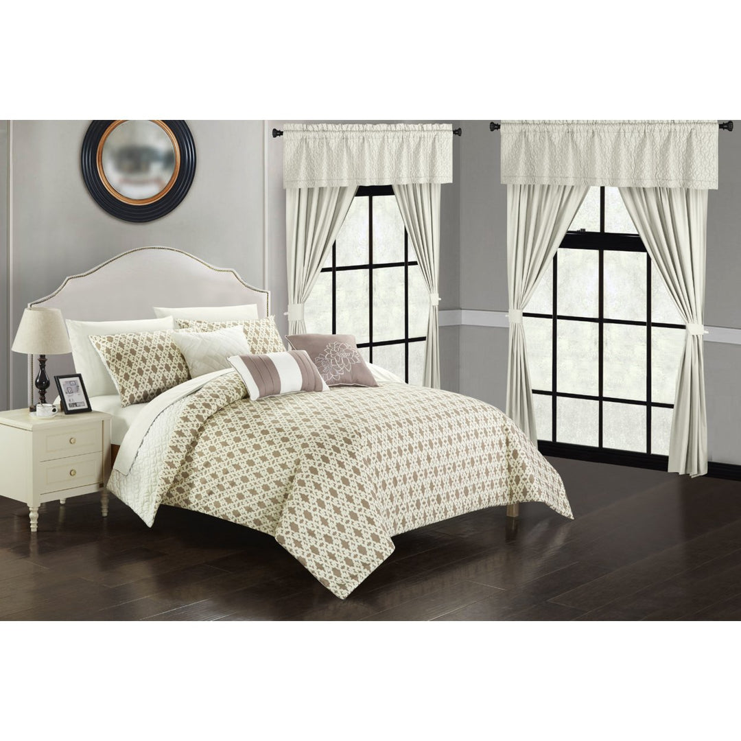 Chic Home Ami 20 Piece Comforter Set Reversible Geometric Quilted Design Complete Bed in a Bag Bedding Image 7