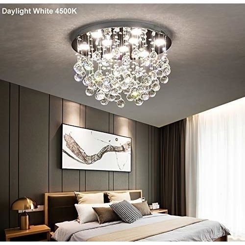 Saint Mossi Modern K9 Crystal Chandelier Lighting Flush Mount LED Ceiling Light Fixture Pendant Chandelier Image 1