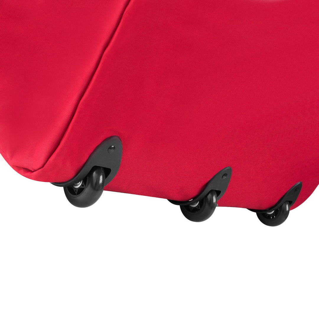 Elf Stor Premium Red Rolling Christmas Tree Storage Duffel Bag for 9 Ft Tree Image 3