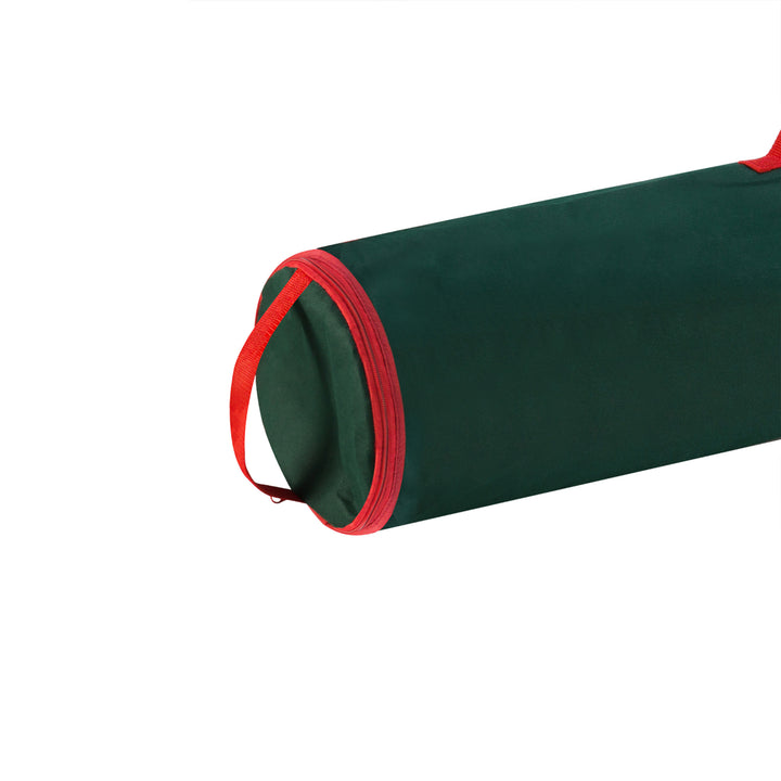 2 Pack Green 40 Inch Christmas Wrapping Paper Storage Bag Tube Handle Zipper Image 5