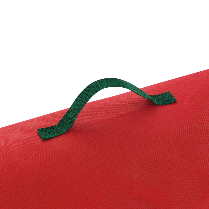 2 Pack Red 40 Inch Christmas Wrapping Paper Storage Bag Tube Handle Zipper Image 6