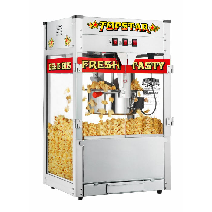 Great Northern 12oz Commercial Popcorn Popper Machine Stainless Steel Topstar Image 1