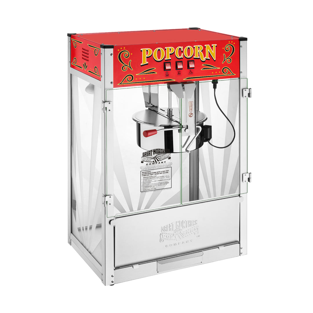 Great Northern 16 Ounce Commercial Popcorn Popper Machine Stainless Steel Image 7