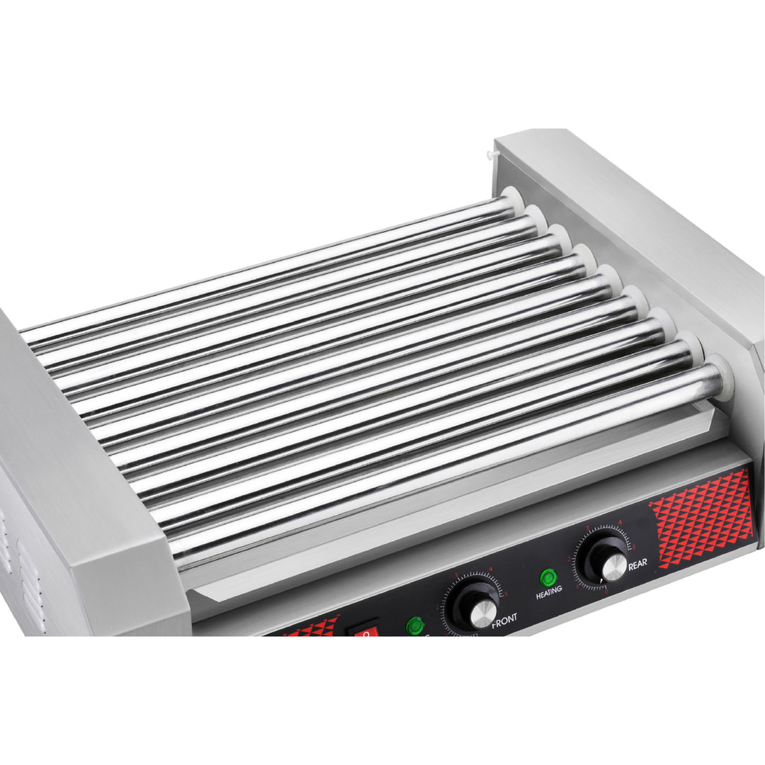 Great Northern Popcorn 24 Hot Dog Roller Grill Machine 1800W Stainless Steel Image 3