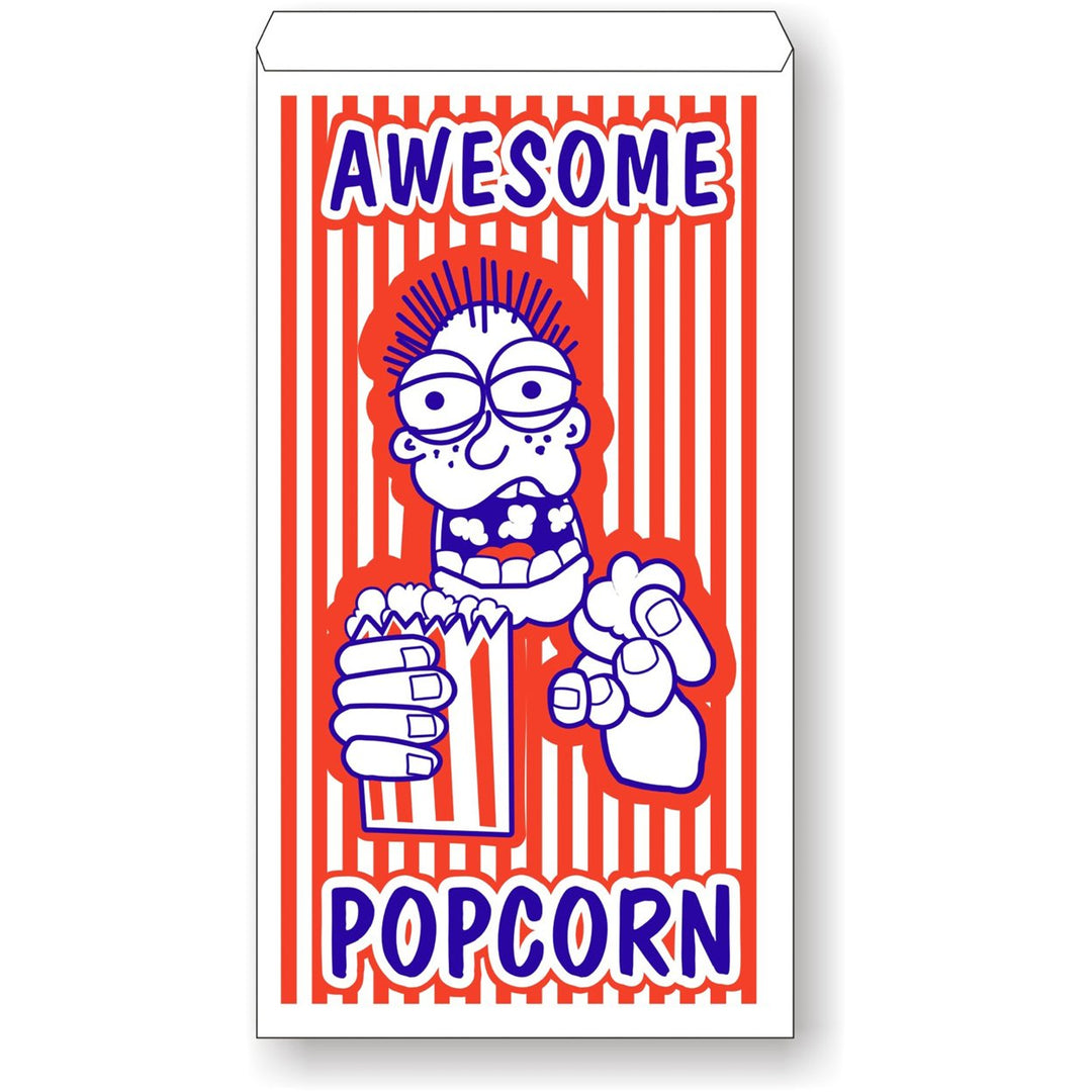 Great Northern Popcorn Bags 100 Premium 2 Oz Red Blue 10x6 Inches Party Supplies Image 3