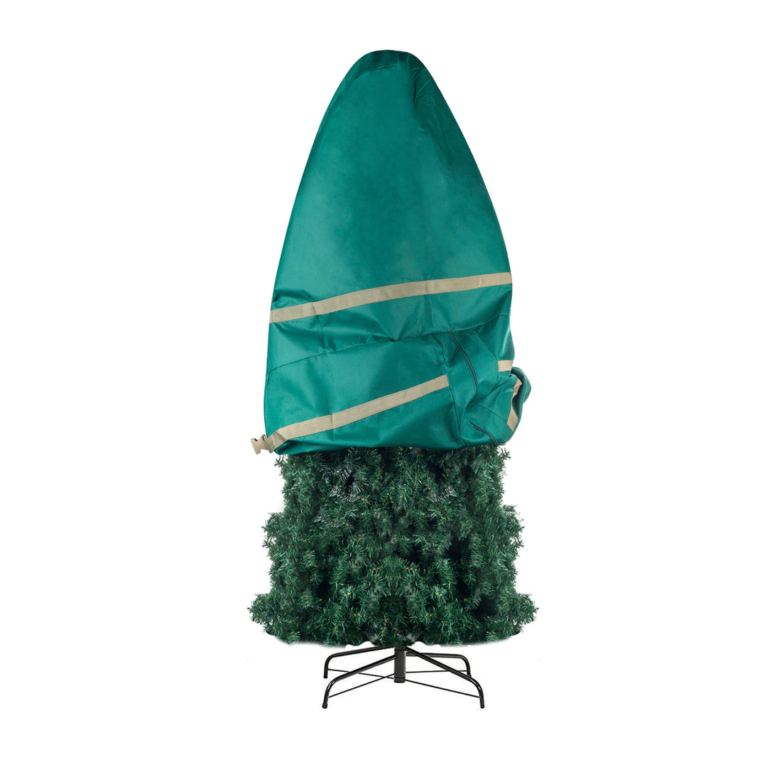 Heavy Duty Canvas Storage Bag for Assembled 6 Ft Christmas Tree on a Stand Image 6