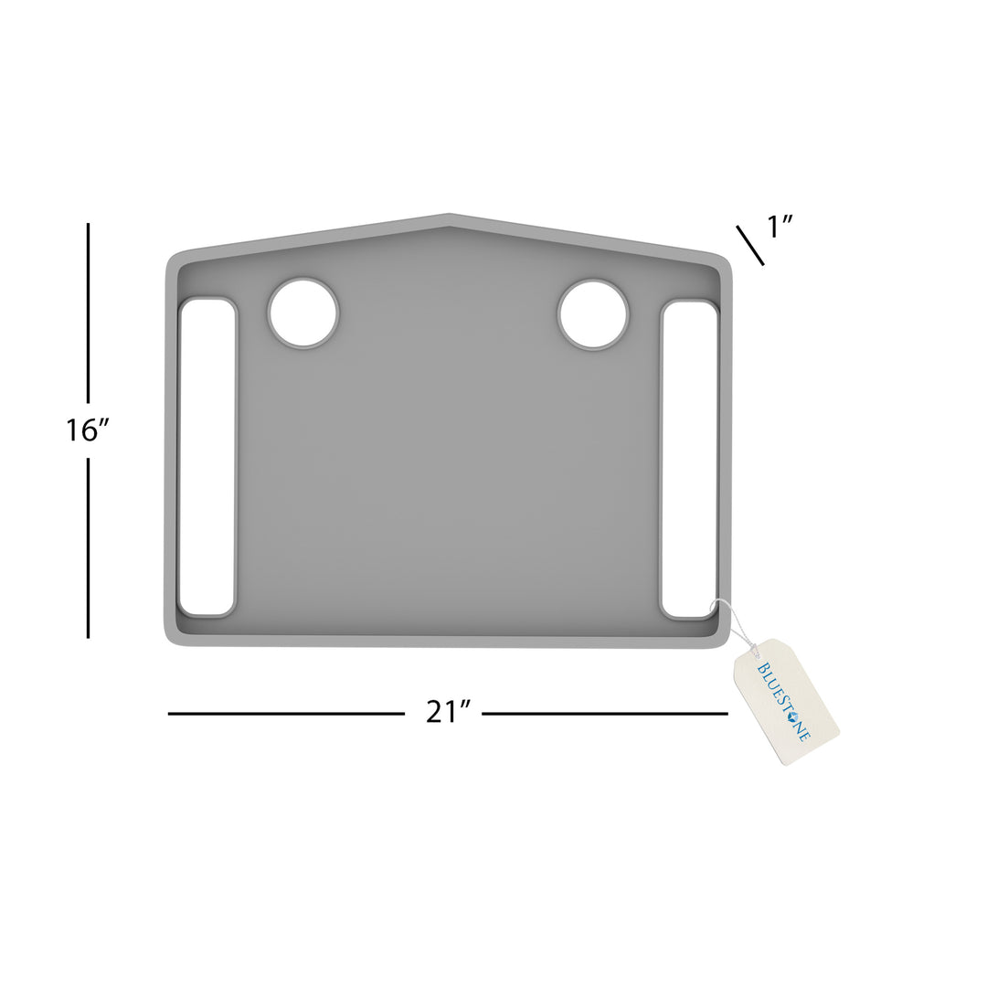 Walker Tray with Cup Holders Universal Fit for Standard Folding Walkers Image 3