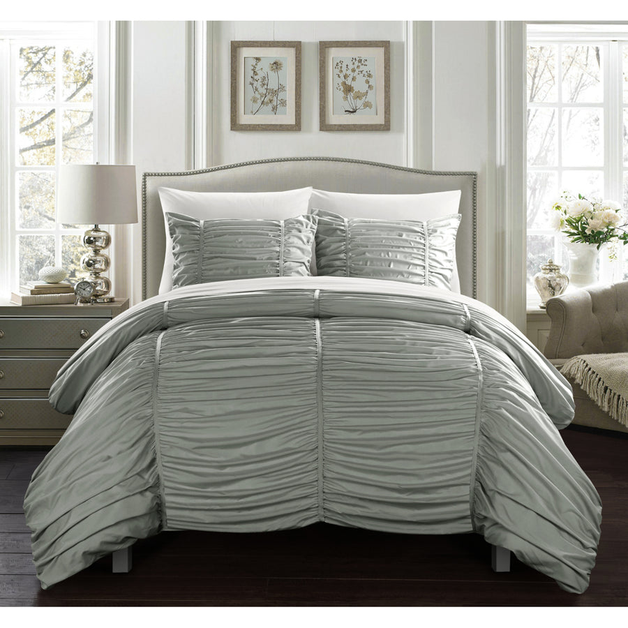 Kiela 2 Pc or 3 Pc Ruched Comforter Set Image 1
