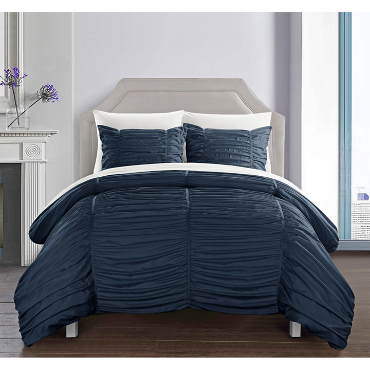 Kiela 2 Pc or 3 Pc Ruched Comforter Set Image 3
