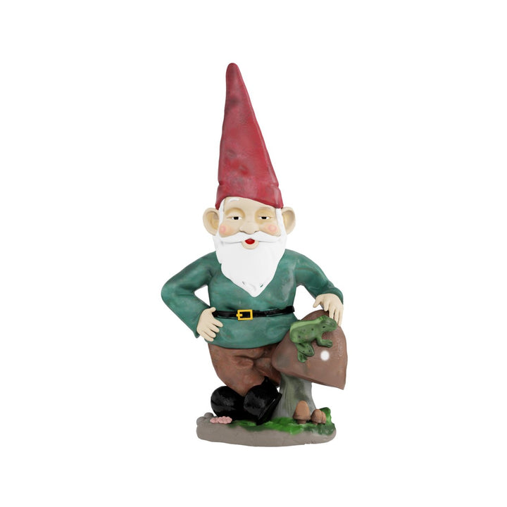 Lawn Gnome Statue-Fun Classic Style Resin Figurine for Outdoor Garden Decor-Great for Flower Beds, Fairy Gardens, Image 5