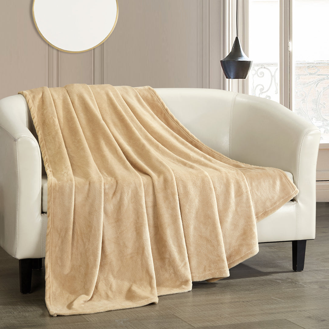 Kaeden Throw Blanket Cozy Super Soft Ultra Plush Micro Mink Fleece Decorative Design Image 3