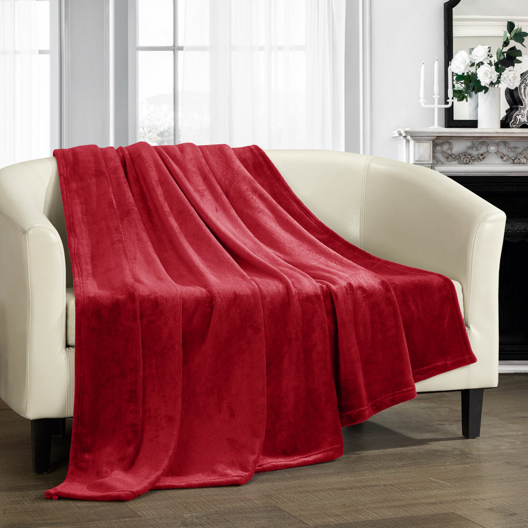 Kaeden Throw Blanket Cozy Super Soft Ultra Plush Micro Mink Fleece Decorative Design Image 4