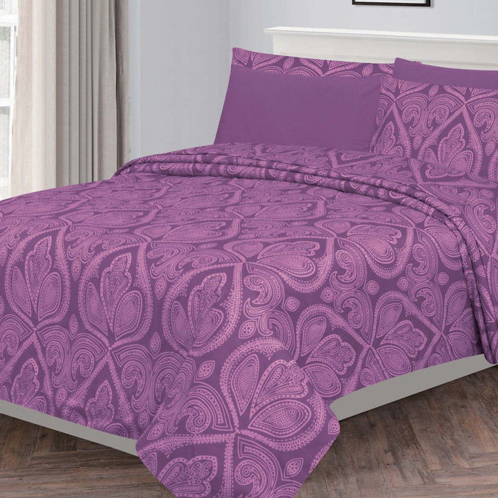 Ultra Soft Paisley Printed 6 Piece Bed Sheet set Image 6