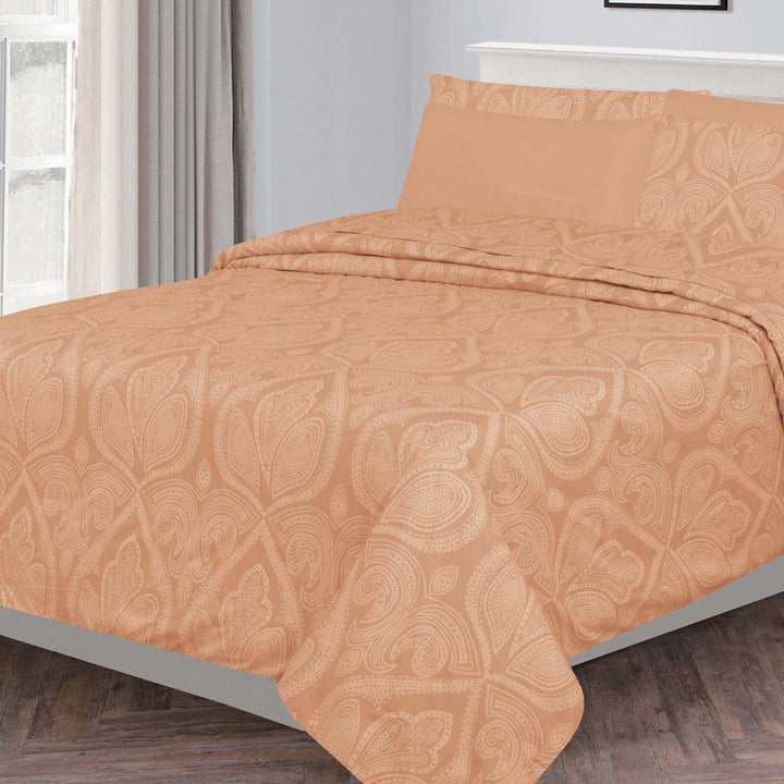 Ultra Soft Paisley Printed 6 Piece Bed Sheet set Image 1