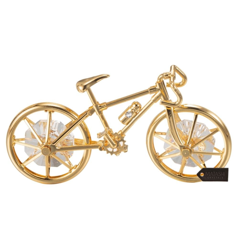 Matashi 24K Gold Plated Bicycle Ornament Image 3