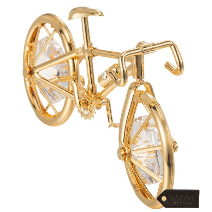 Matashi 24K Gold Plated Bicycle Ornament Image 5