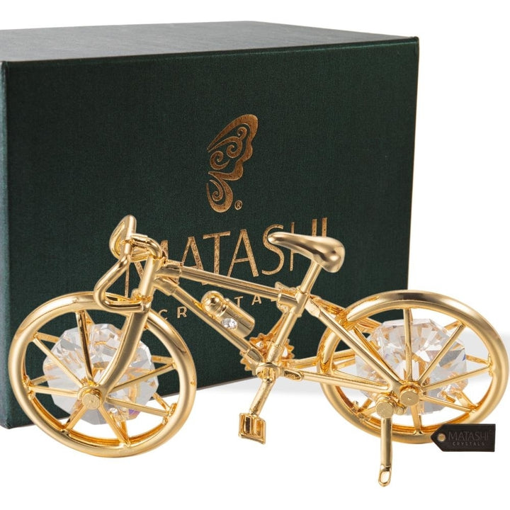 Matashi 24K Gold Plated Bicycle Ornament Image 1