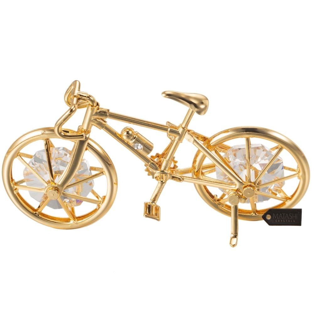 Matashi 24K Gold Plated Bicycle Ornament Image 2