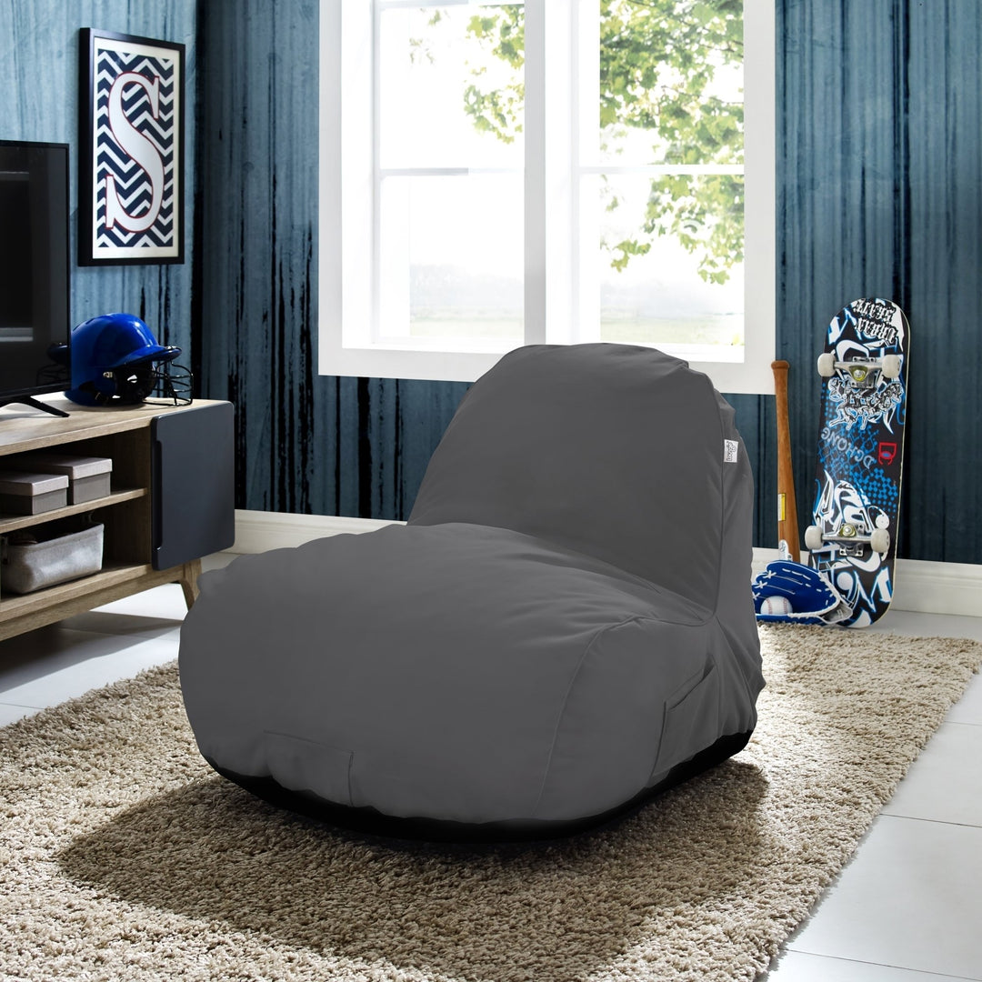 Loungie Cosmic Foam Lounge Chair-Nylon Bean Bag-Indoor- Outdoor-Self Expanding-Water Resistant Image 1