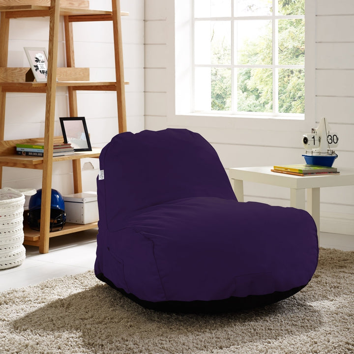 Loungie Cosmic Foam Lounge Chair-Nylon Bean Bag-Indoor- Outdoor-Self Expanding-Water Resistant Image 2
