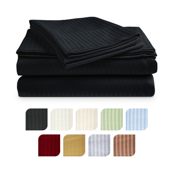 4-Piece Ultra Soft 1800 Series Bamboo Bed Sheet Set in 9 Colors Image 3