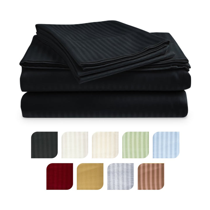 4-Piece Ultra Soft 1800 Series Bamboo Bed Sheet Set in 9 Colors Image 1