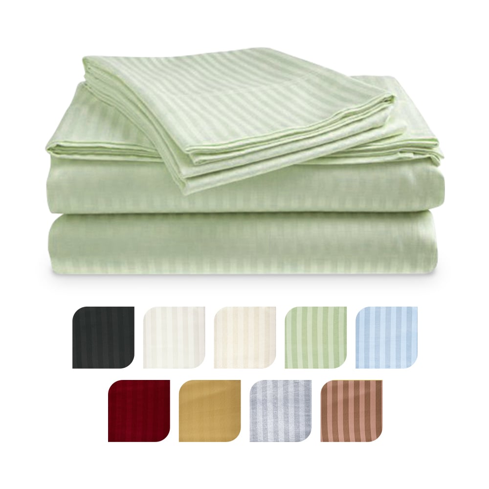 4-Piece Ultra Soft 1800 Series Bamboo Bed Sheet Set in 9 Colors Image 1