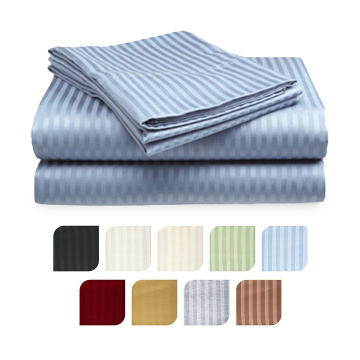 Bamboo Bed Sheet Set 4-Piece Ultra Soft 1800 Series Twin Queen King 9 Colors Image 1