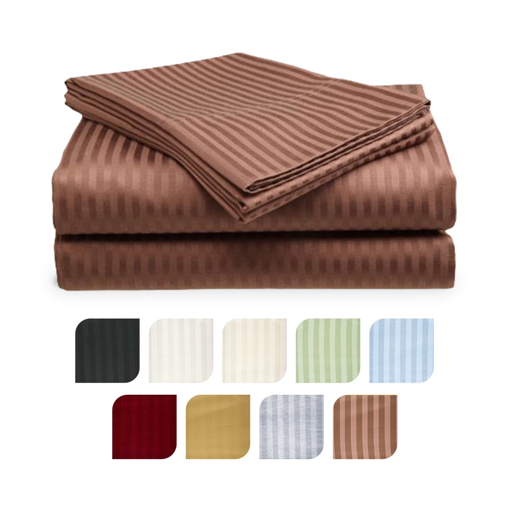 4-Piece Ultra Soft 1800 Series Bamboo Bed Sheet Set in 9 Colors Image 1