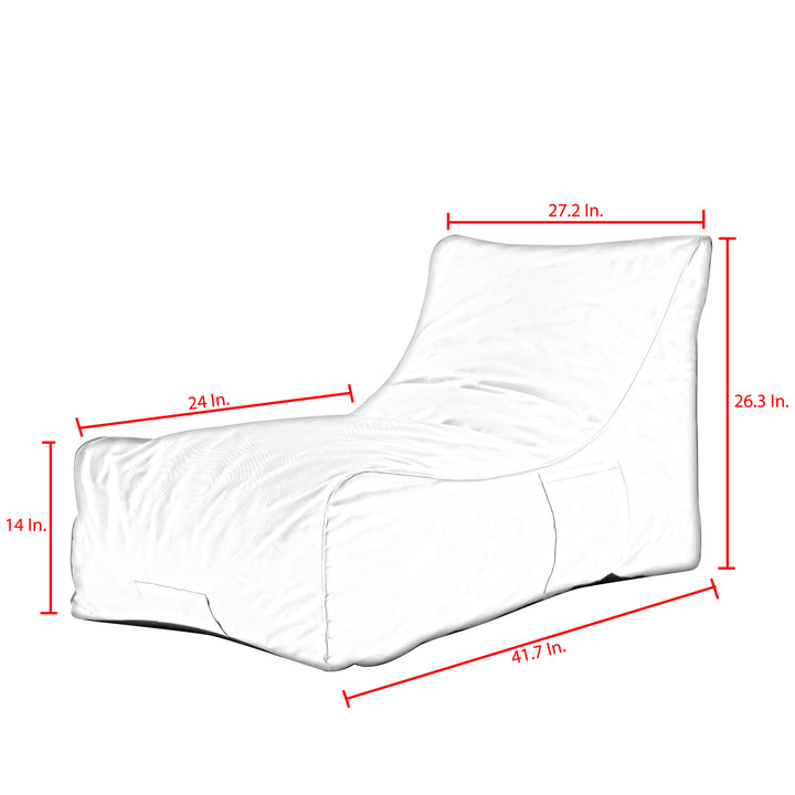 Loungie Resty Foam Lounge Chair-Nylon Bean Bag- Indoor- Outdoor-Self Expanding-Water Resistant Image 12